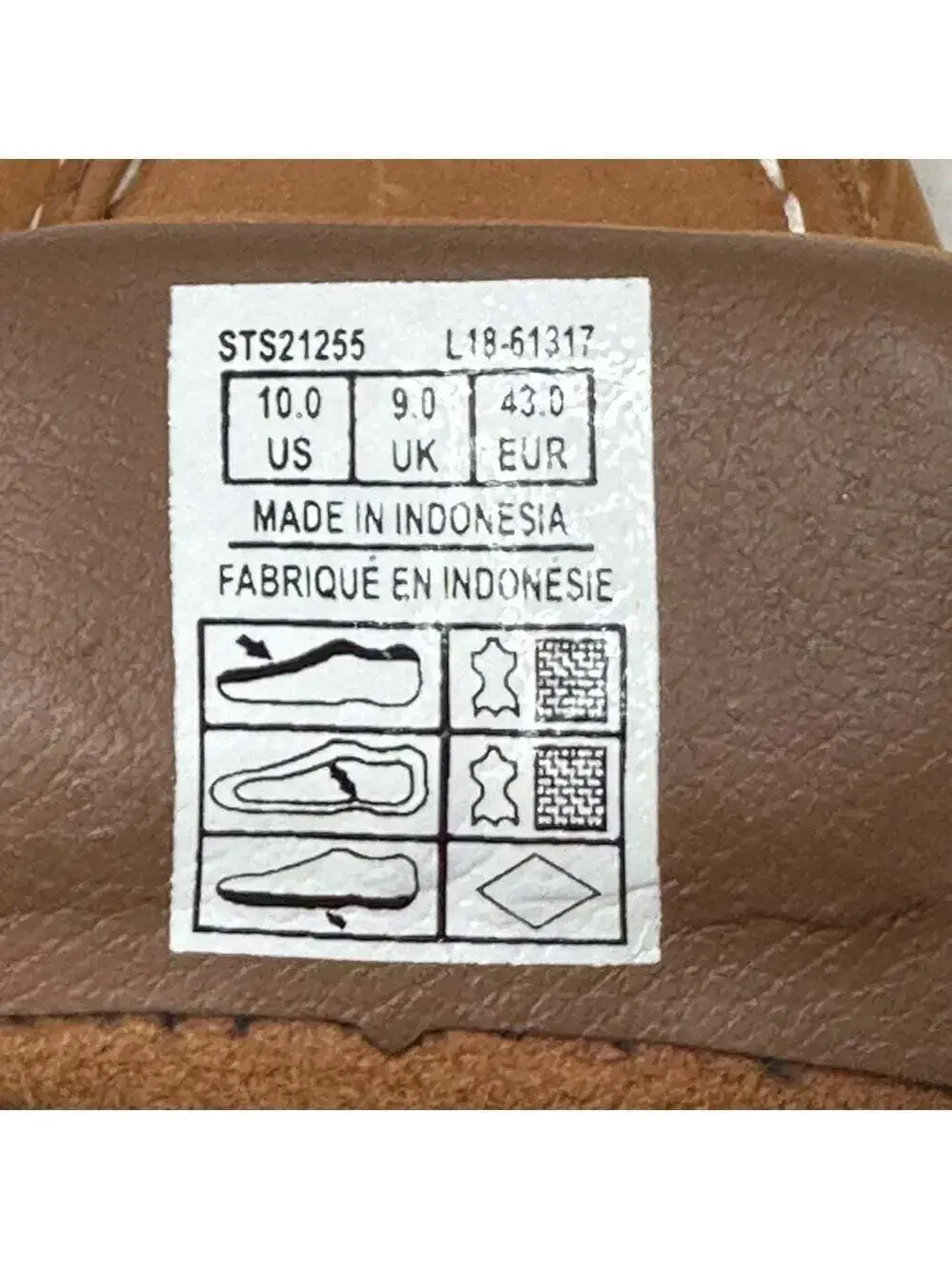 Sperry Intrepid 2-Eye Boat Shoes Tan Leather Size 10 Nautical Slip On Deck Mens
